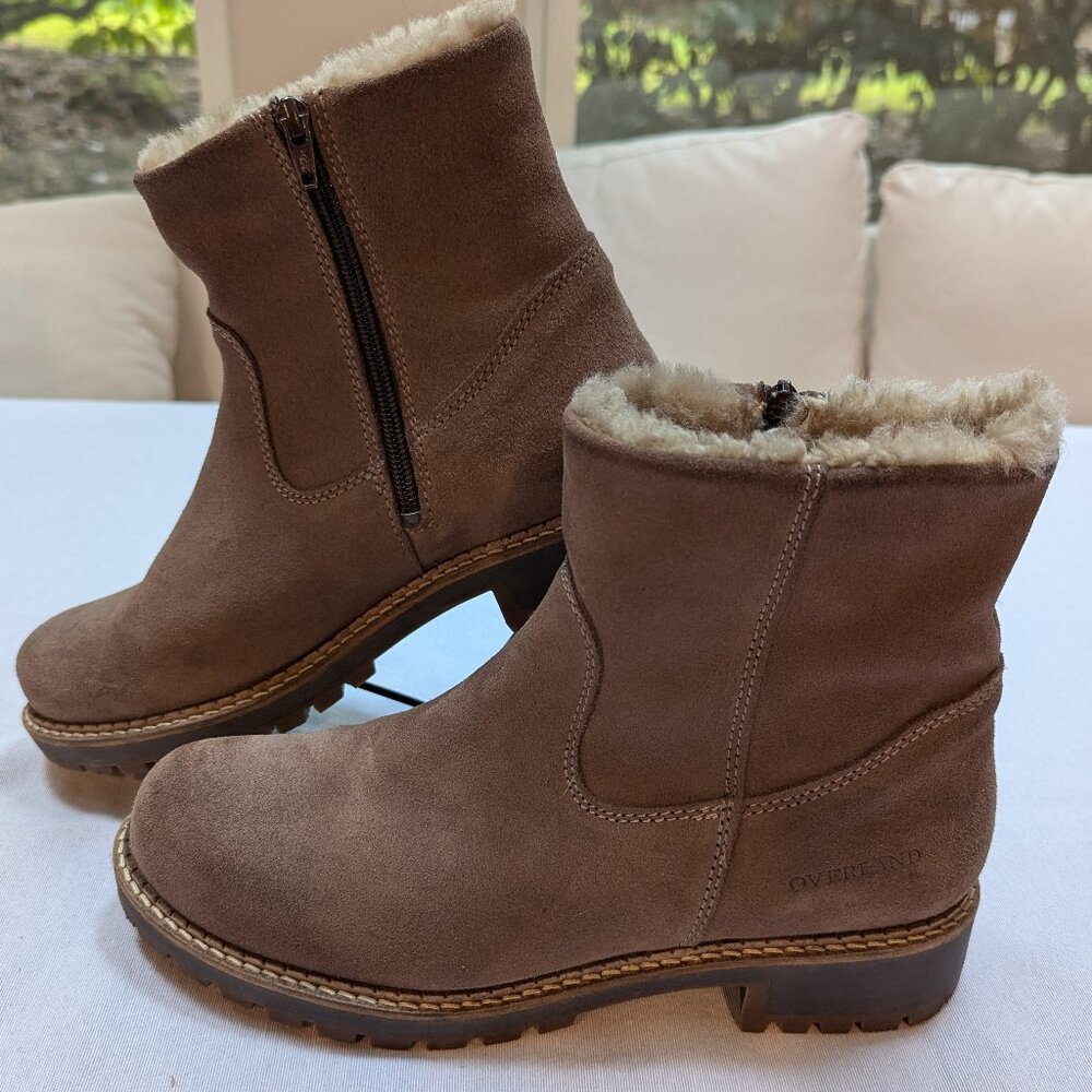 Overland Calib Shearling-Lined Waterproof Leather Boots
